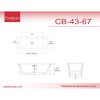Castello Usa Blaire 67" Acrylic Freestanding Bathtub in White CB-43-67